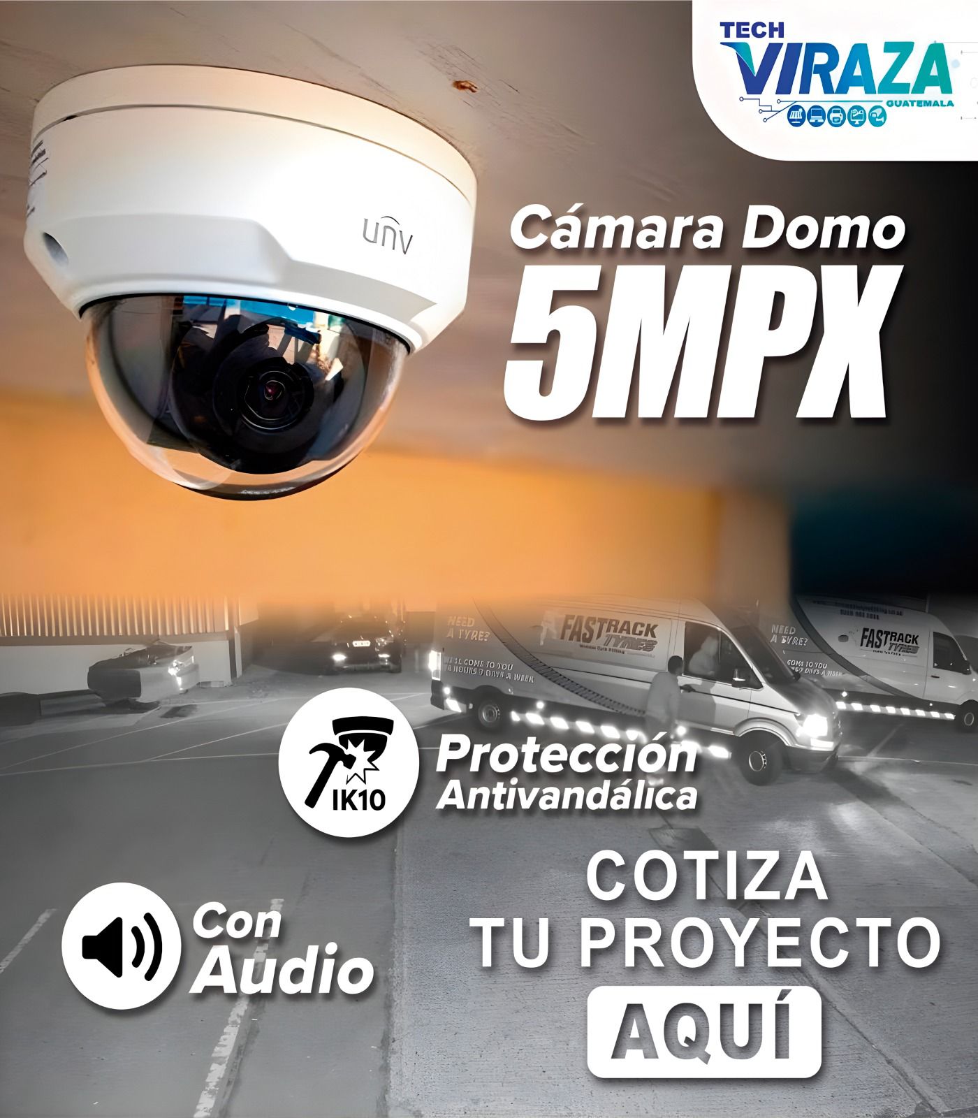 Canara de Seguridad Tipo domo 5 Mpx